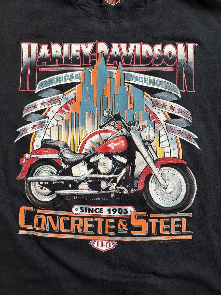 Harley Davidson Vintage 90s American Concrete & Steel Single