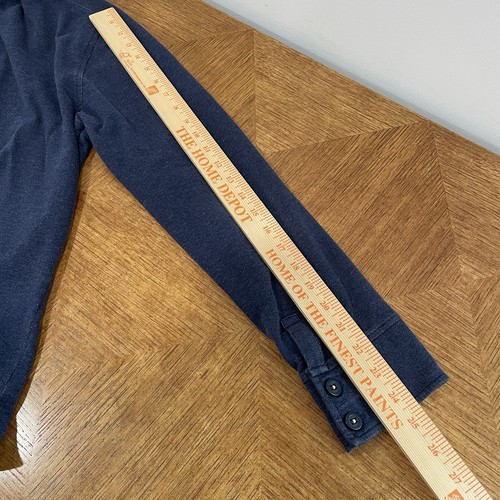 Rhone Faroe Island Long Sleeve Performance Polo Shirt Mens Medium Navy Sweater - Picture 11 of 13