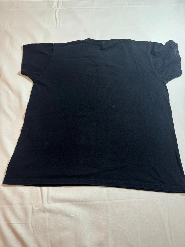 Camiseta Pulôver Manga Curta Anvil SAINTS Youth/Boy L Preta Pré-Encolhida Gola Redonda - Imagem 2 de 4