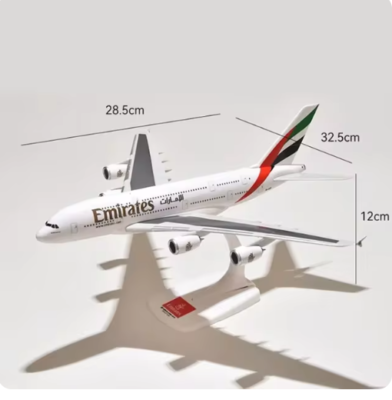 ●1/230=約30cm Airbus A380 模型 完成品 30cm Airbus A380 Emirates Aircraft Plane Model Gift | eBay UK