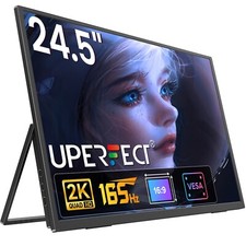 24.5" 2K 165Hz Portable Display 2560x1440 Screen for Gaming and Office Work