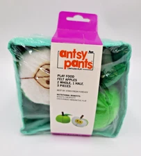 Antsy Pants Limitless Play Food Felt Apples New Kitchen Play Pretend Fruit NEW