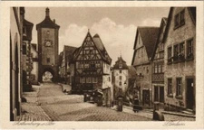 Old postcard AK Rothenburg-Plonlein GERMANY (1075206)