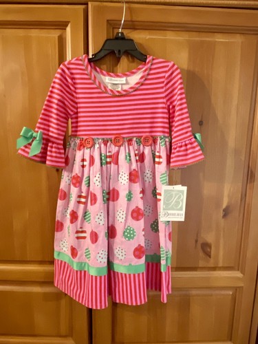 *BRAND NEW* Bonnie Jean Christmas Dress Size 5 - Picture 2 of 5