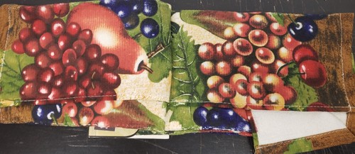 Set of 2 Same Printed Jumbo Terry Towels (17" x 27") MULTICOLOR FRUITS, BH - Picture 5 of 6