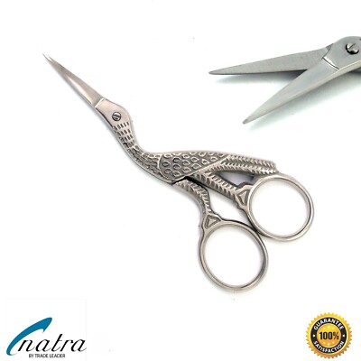 Storchschere Stickschere Fadenschere Nähenschere Handarbeitschere 9 cm Schere