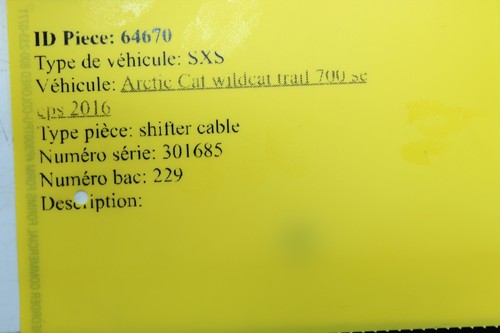 2014-2020  ARCTIC CAT WILDCAT TRAIL 700 CABLE SHIFT     0487-089 - Picture 12 of 12