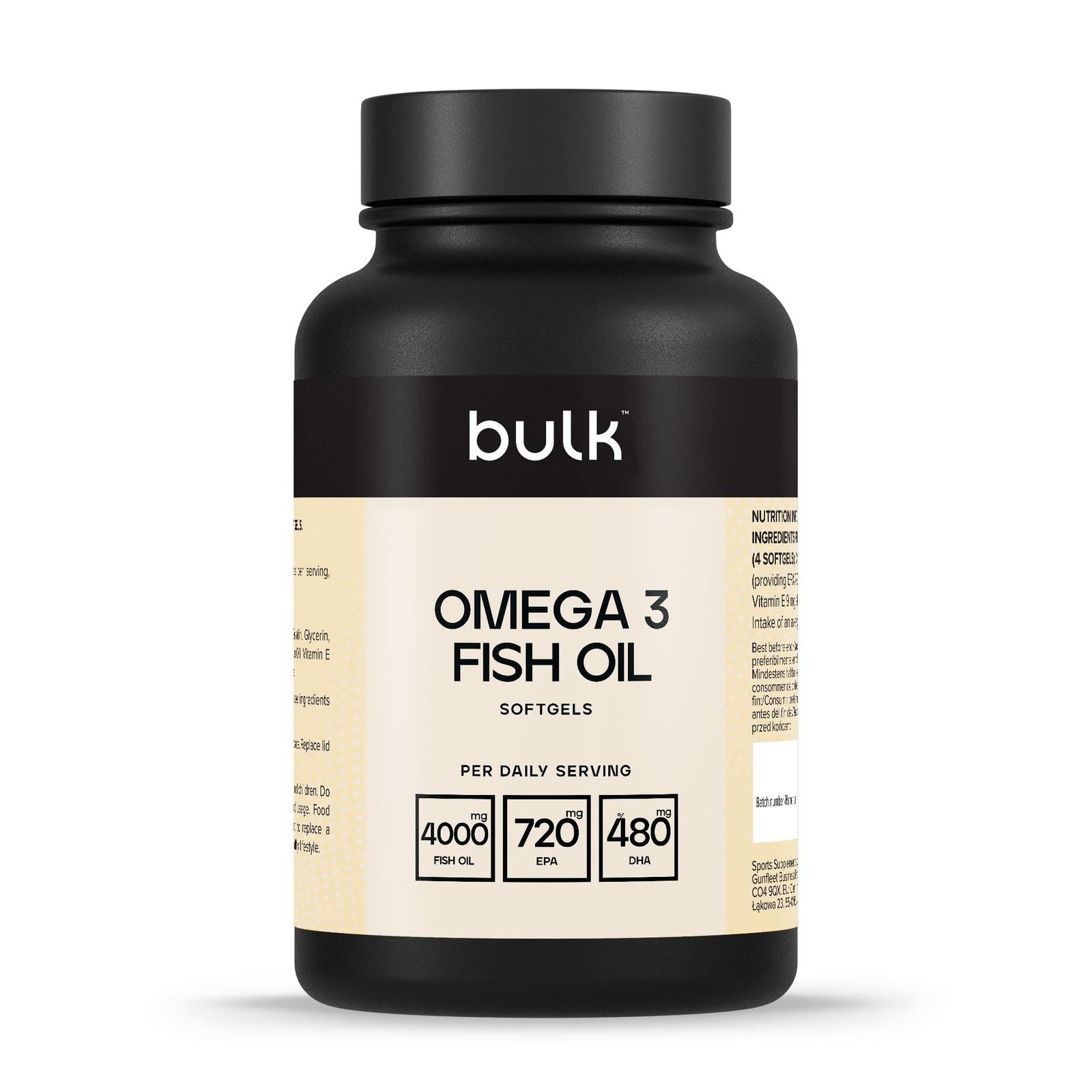 Bulk Omega 3 Fish Oil Softgels 1000 mg Pack of 90 - Image 3