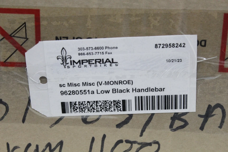 Ducati Scrambler 1100 OEM Aluminum Low Black Handlebar 96280551A NEW! - Image 3 of 3