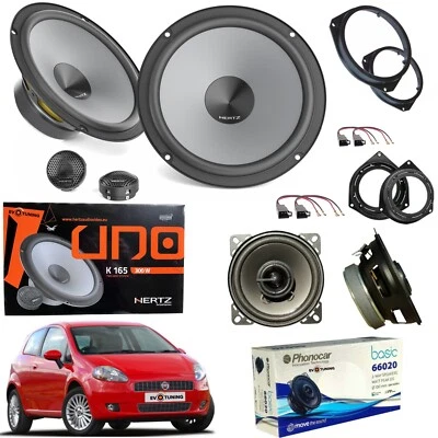 Kit 6 Casse Altoparlanti Hertz Anteriori Posteriori Phonocar x Fiat Grande Punto