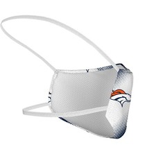 Denver Broncos Officially Licensed NFL Facemask white 3-pack - NEW  SEALED