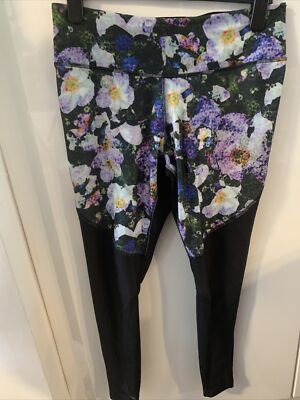 nike black floral leggings