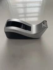 Scotch C60-ST Desktop Desk Tape Dispenser - Black/Silver