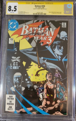 Batman #436 CGC 8.5 SS Signed by  George Perez. 1st Tim Drake. Robin Origin