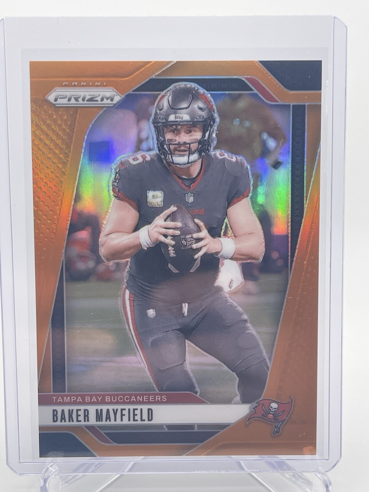 2024 Panini Prizm Baker Mayfield /249 Orange Prizm #268