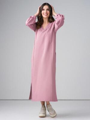dusty pink dress on dark skin LaDivine CD0105 Long Mother of the Bride Sequin Formal Dress main image 1