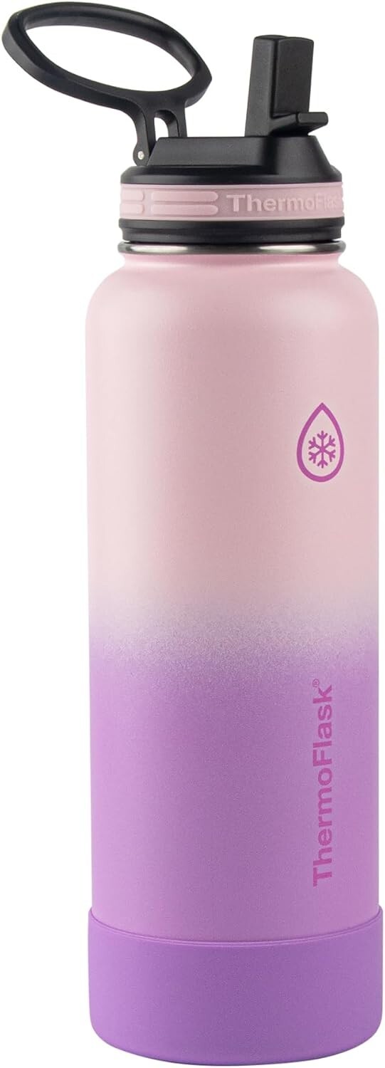 NEW ThermoFlask DoubleWall Vacuum Insulated Stainless Steel Water Bottle 40oz