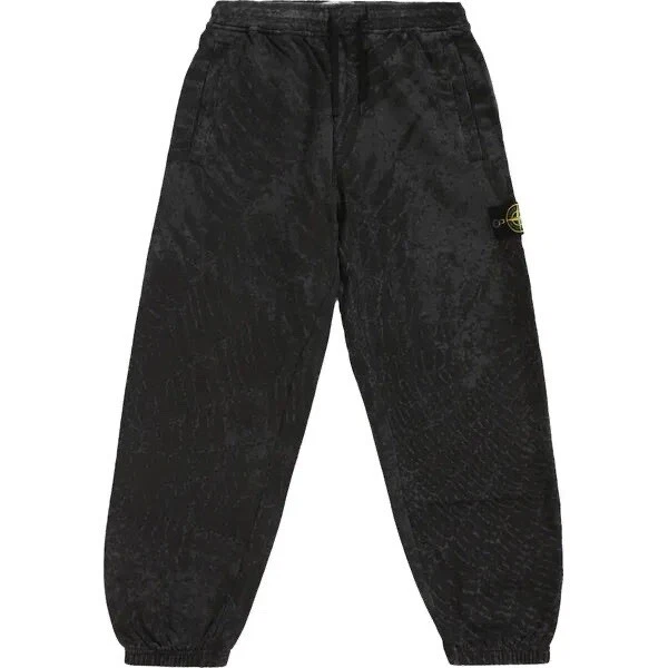 Supreme   Pantalon de survêtement noir Stone Island Fw23 taille XL
