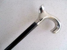 Antique Silver Brass Handle knob Nautical Wooden Walking Stick Cane Best gifts