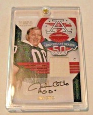 JIM OTTO 09 NATIONAL TREASURES 50TH ANIV GAME USED JERSEY AUTO 15/50 SIGNED CARD