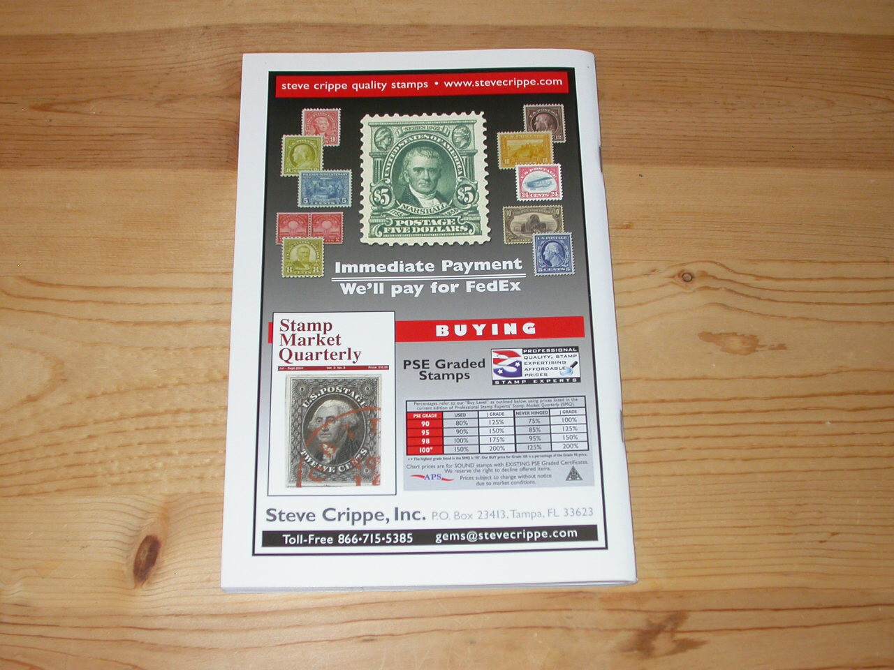 book ** Stamp Market Quarterly ** JulSept 2004 Vol. 3 No. 3 PSE