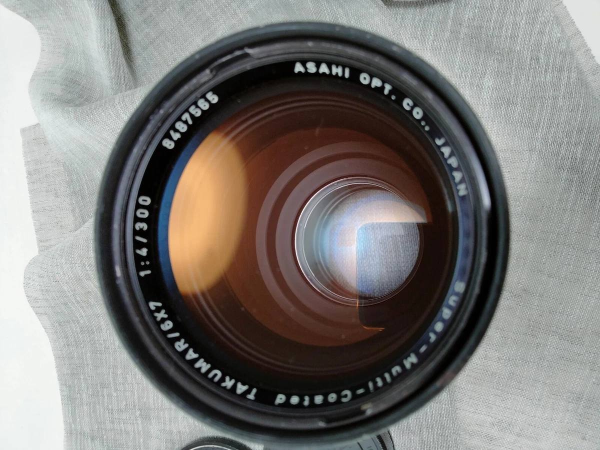 Super-Multi-Coated TAKUMAR 6×7 300mm F4 M42 Mount Zoom Lens From Japan By DHL