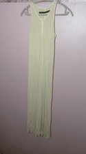 New 190 Enza Costa Rib Henly Tank Midi Dress Medium Natural