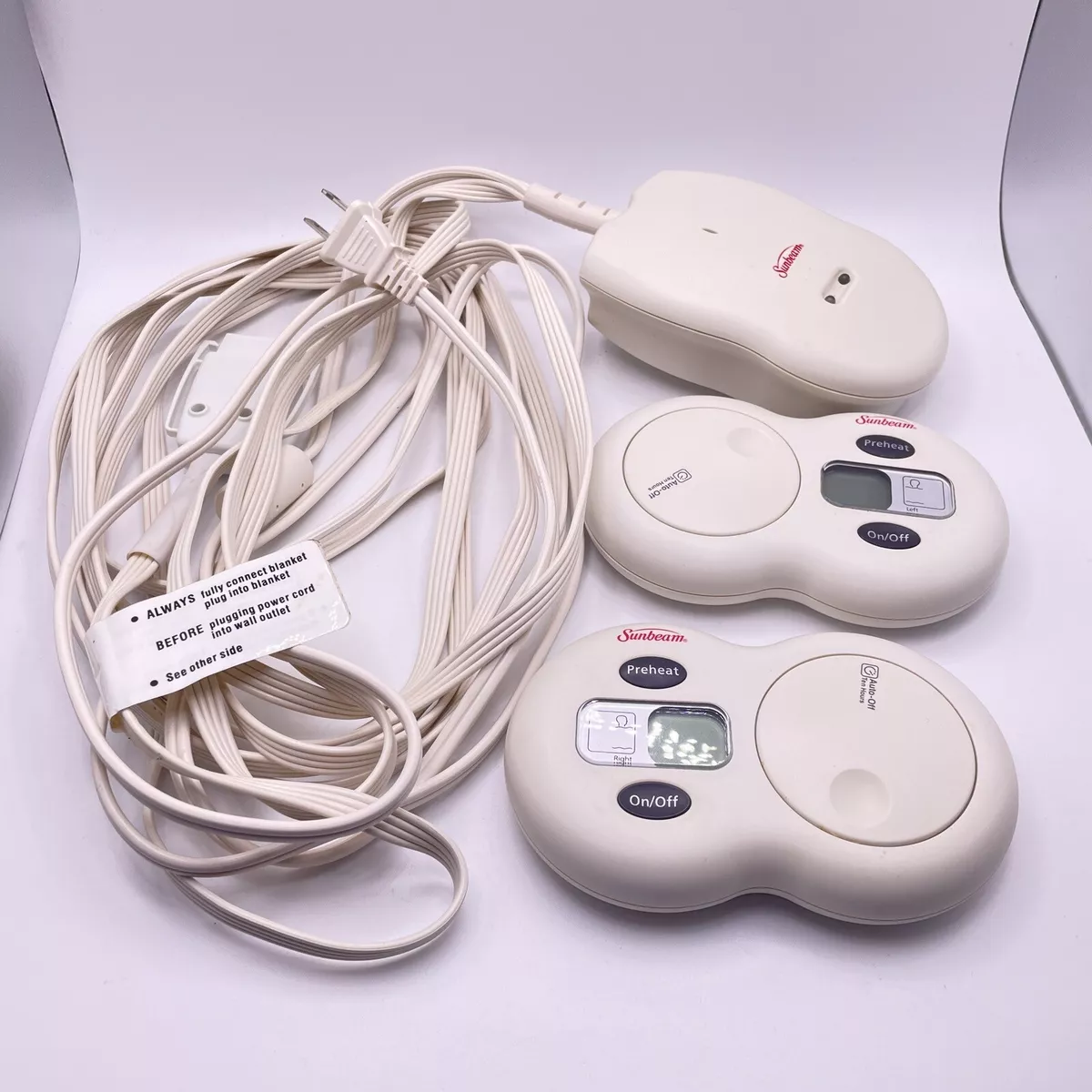 Sunbeam Double Electric Blanket Wireless Remote Set