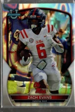 2022 Bowman Chrome University Lava Refractors #10 Zach Evans /100 