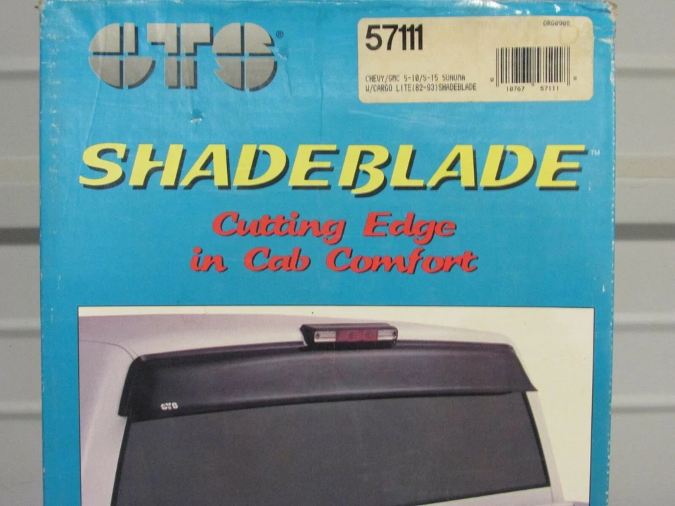 ¡NUEVO! DEFLECTOR VENTANA TRASERA GTS SHADEBLADE, HUMO, CHEVY S-10 Y GMC S15 1982-93 Foto 4 de 4