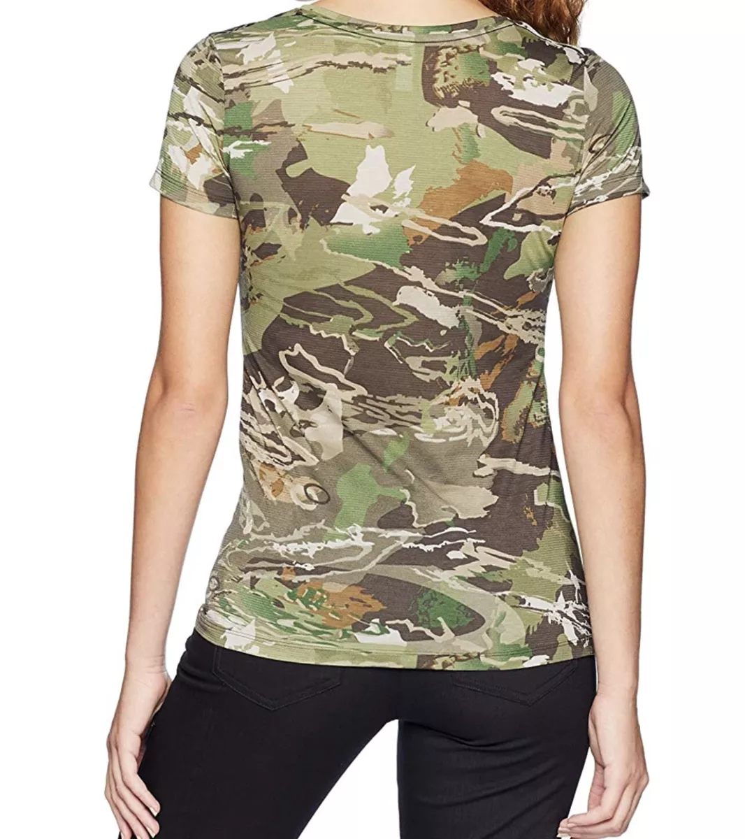 Under Armour Threadborne Forest Camo Shirt Women s Sz Xxl Retail 40 Nwt