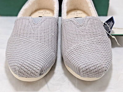 TOMS Men\'s Dark Gray Repreve Alpargata West Elf Waffle Knit  Shearling loafer 9 Toms | Shoes | Toms X West Elm Alpargata Grey Repreve Waffle  main image 4