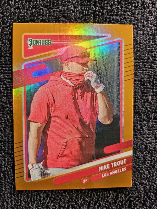 2021 Panini Donruss Variation Mike Trout #170 Orange Holo Rare!!