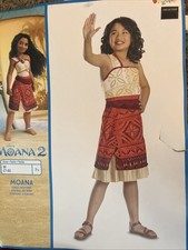 Disney Child Moana 2 Classic Costume Dress Medium 7-8 NEW