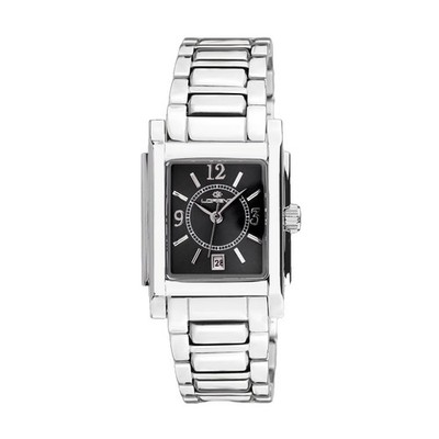 Lorenz Diva Square 030256BB Klassische Damenuhr mit rechteckigem Gehäuse