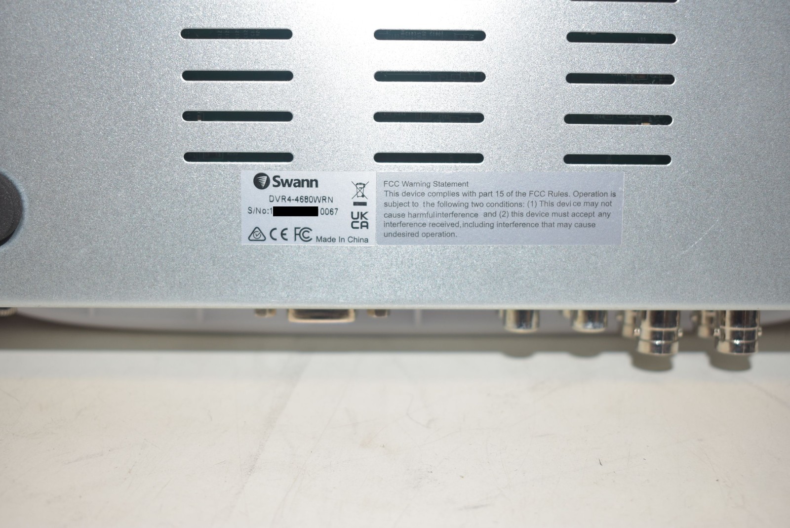 SWANN DVR4-4680WRN 1TB 4 CHANNEL VIDEO SECURITY SURVEILLANCE RECORDER DVR