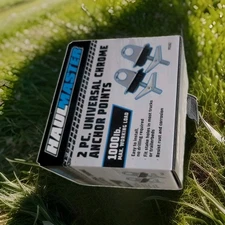 HAUL-MASTER Universal Chrome Anchor Points, 2-Pac