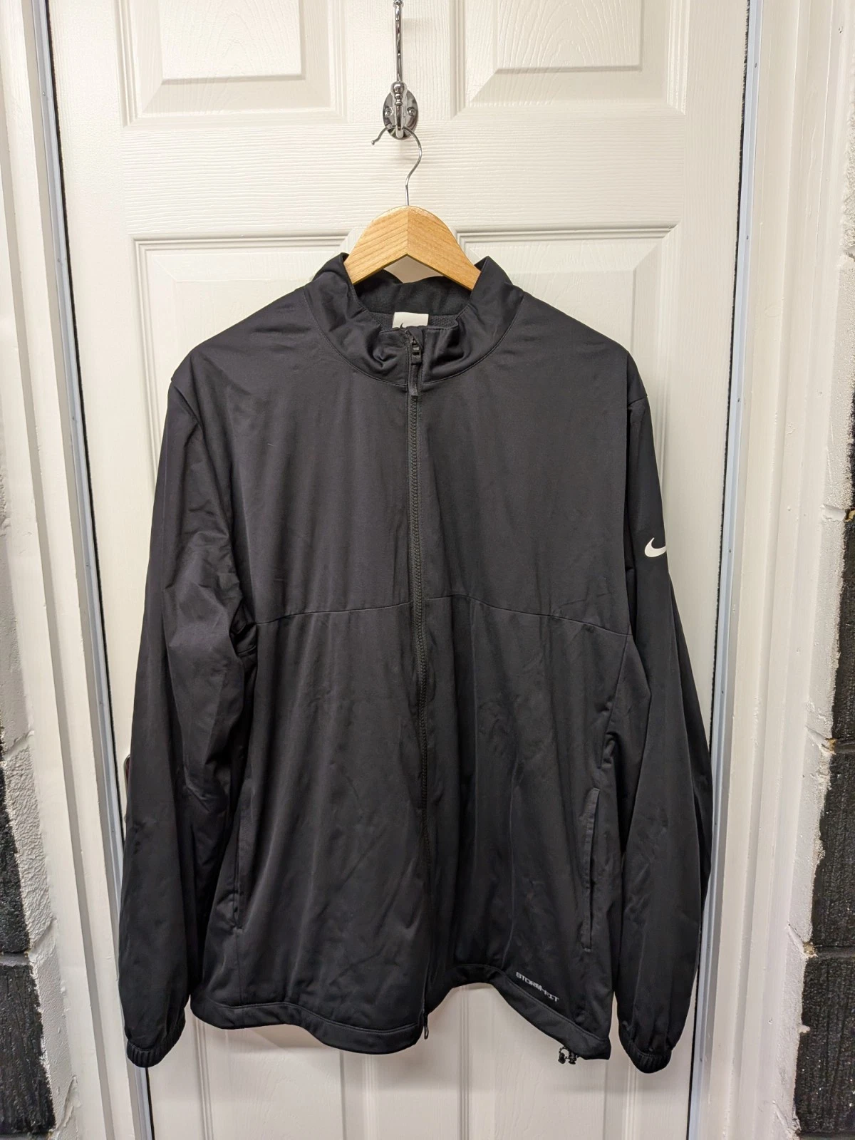 Nike Storm Fit Victory Golf Jacket Coat Black Mens XL Warm Winter