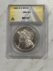1881-S MORGAN SILVER DOLLAR ANACS MS62