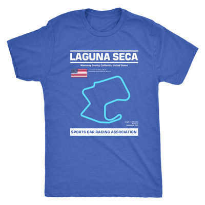 Version 2 Laguna Seca Race Track Outline Series T-shirt