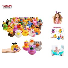 Assortment Rubber Duck Toy Duckies for Kids, Bath Birthday Gifts Baby Showers...