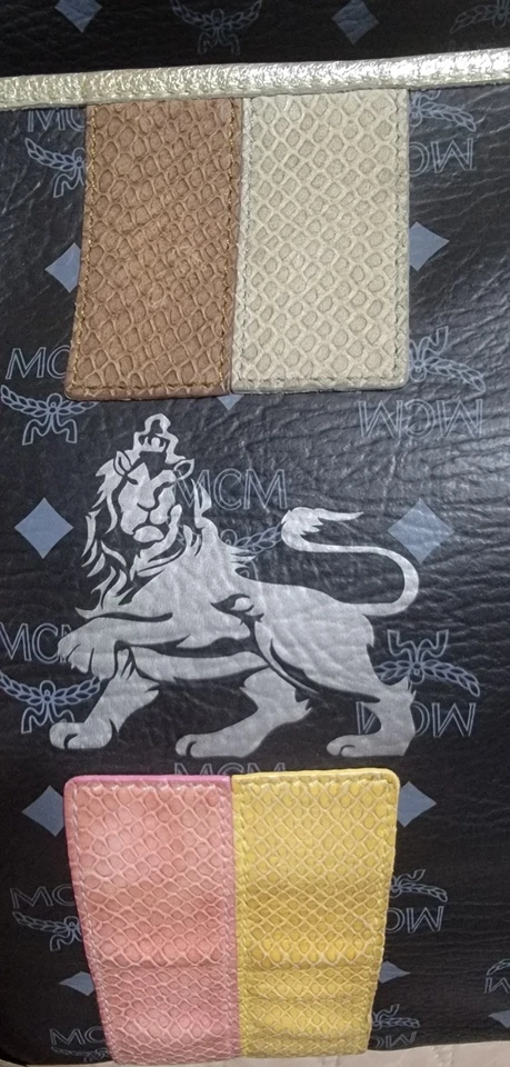 Bolso de Mano MCM Visetos Rayas Munich León Edición Princesa León Bolso de Lujo Foto 2 de 4