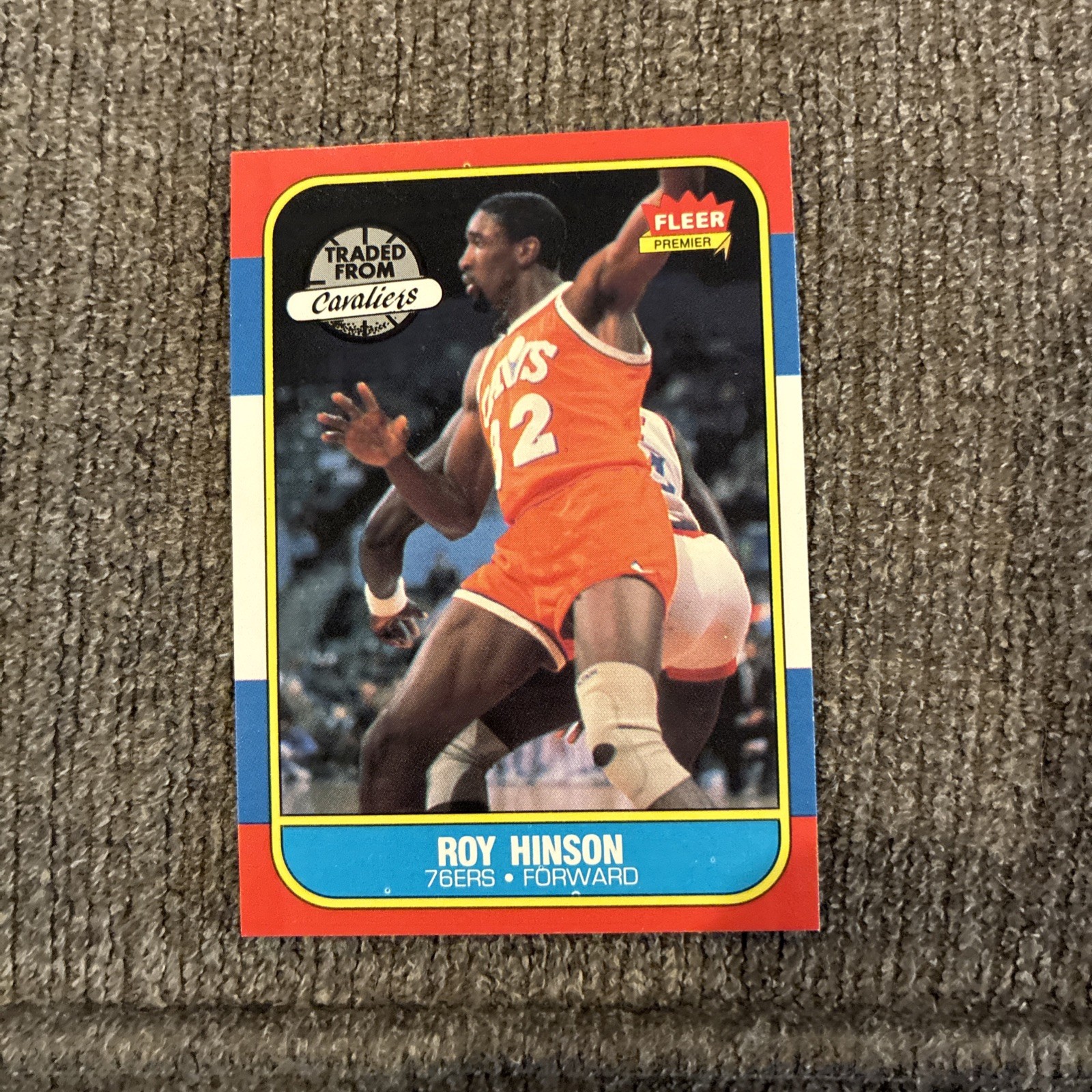 1986-87 Fleer Roy Hinson #46 Philadelphia 76ers Basketball Card NM Near Mint