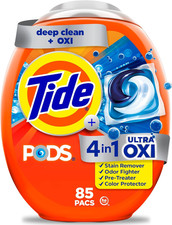 PODS 4-in-1 Ultra Oxi Laundry Detergent Pacs, 85 Count, HE Compatible