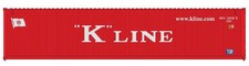 Atlas HO 20007475 - 40' Standard Height Containers "K-Line.com" KKFU Set 1