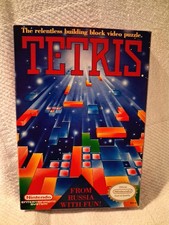 Tetris (Nintendo Entertainment System, 1989) Box (Good) and Cart (Excellent)