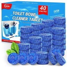 Toilet Bowl Cleaner Tablets 40 Pcs, Septic Safe Automatic Toilet Tank Cleaner...