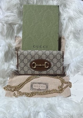 Authentic~NWT~Gucci Horsebit 1955 Wallet on Chain~$798.00
