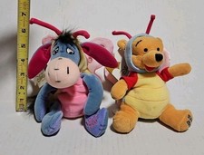 Disney Winnie Pooh Eeyore "Butterfly" Pooh Eeyore Pair Easter 2000 w/ Tags