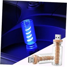 2 PCS USB LED Light for Car, Touch Dimmable Car Atmosphere Light, USB Blue